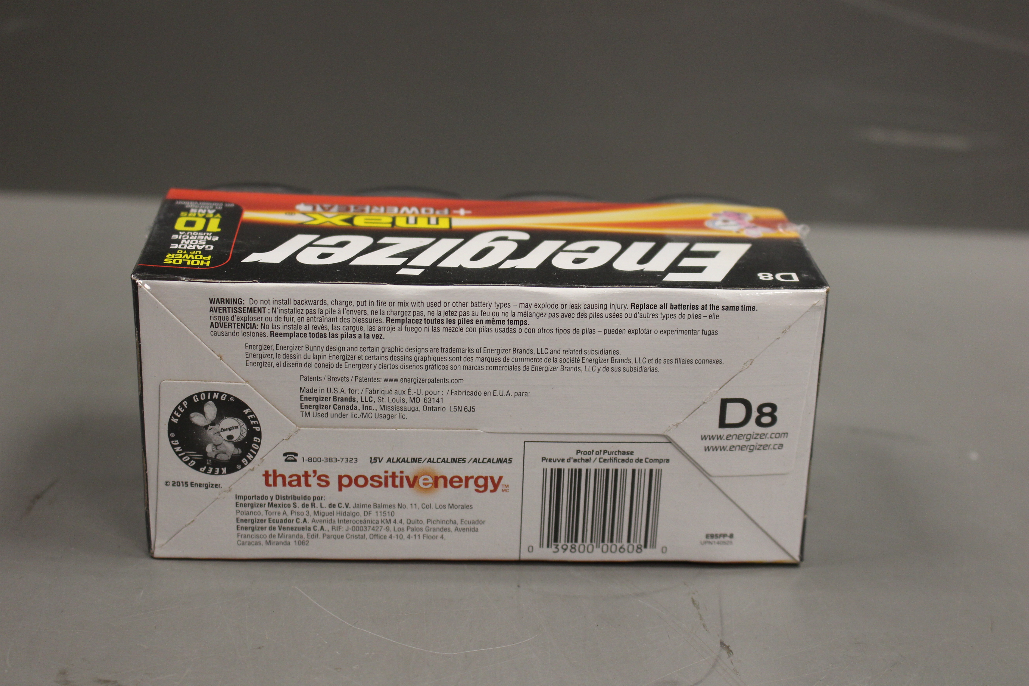 Energizer D8 D Cell Batteries Max + PowerSeal Alkaline (8 Count), New eBay
