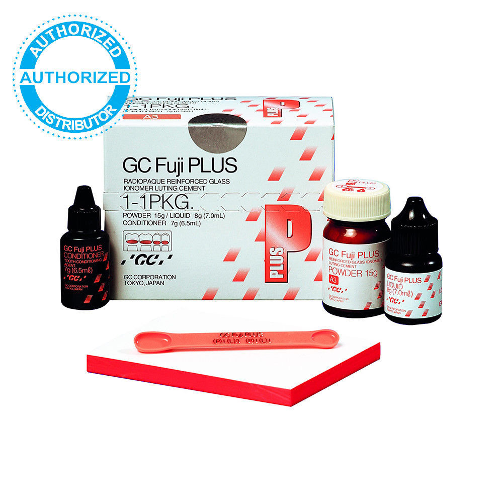 GC Fuji Plus Luting Cement Powder 15g / Liquid 7mL / Conditioner 6.5mL