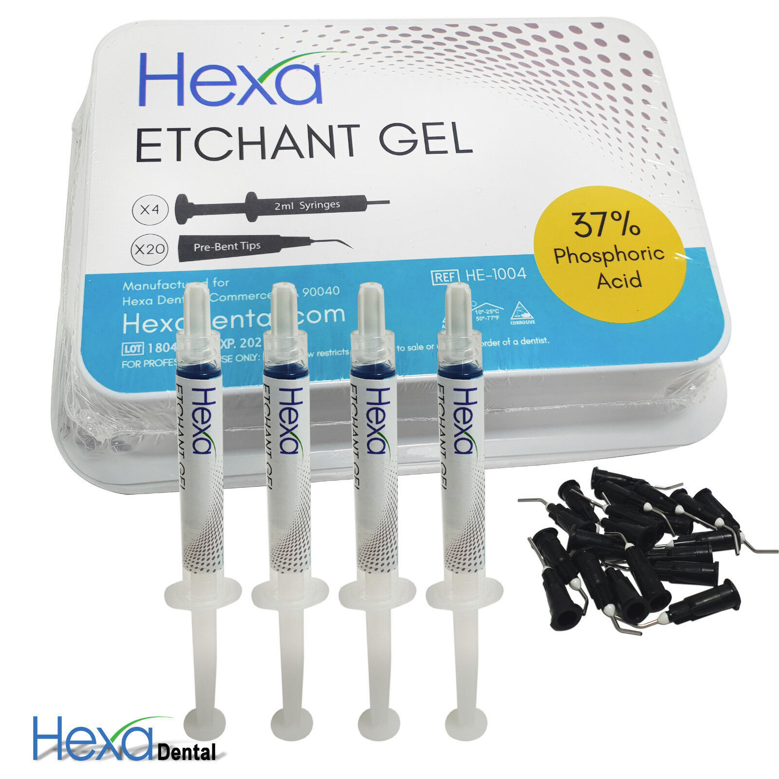 Etch Etchant Gel 37 (Size Optional) Syringe Blue Jumbo Hexa Dental High Quality