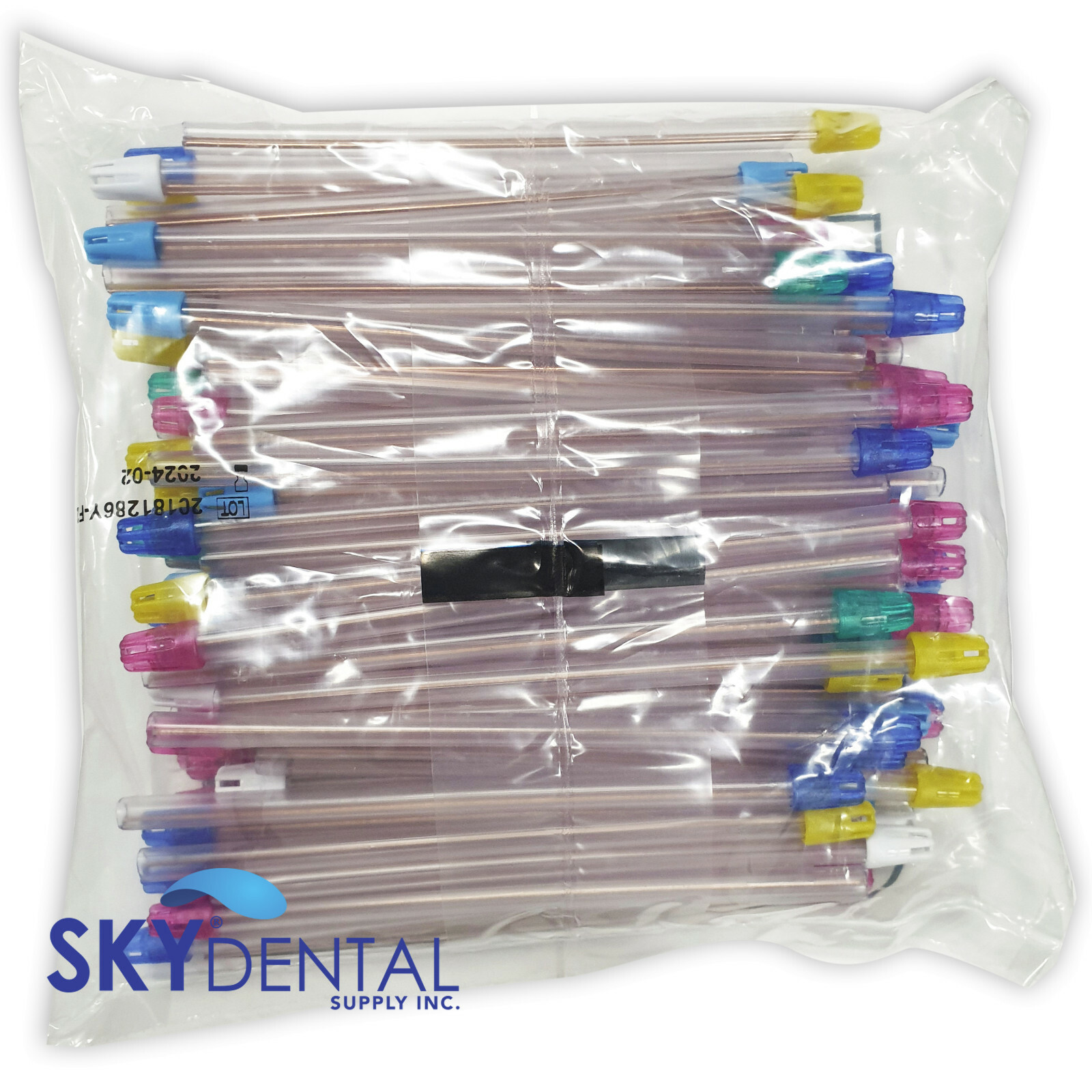 1000 Saliva Ejectors Dental Suction Ejector Made in Italy (10 Bags of 100)