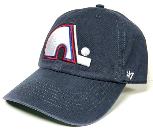 Quebec Nordiques NHL '47 Franchise Vintage Classic Navy Blue Hat Cap Mens Fitted