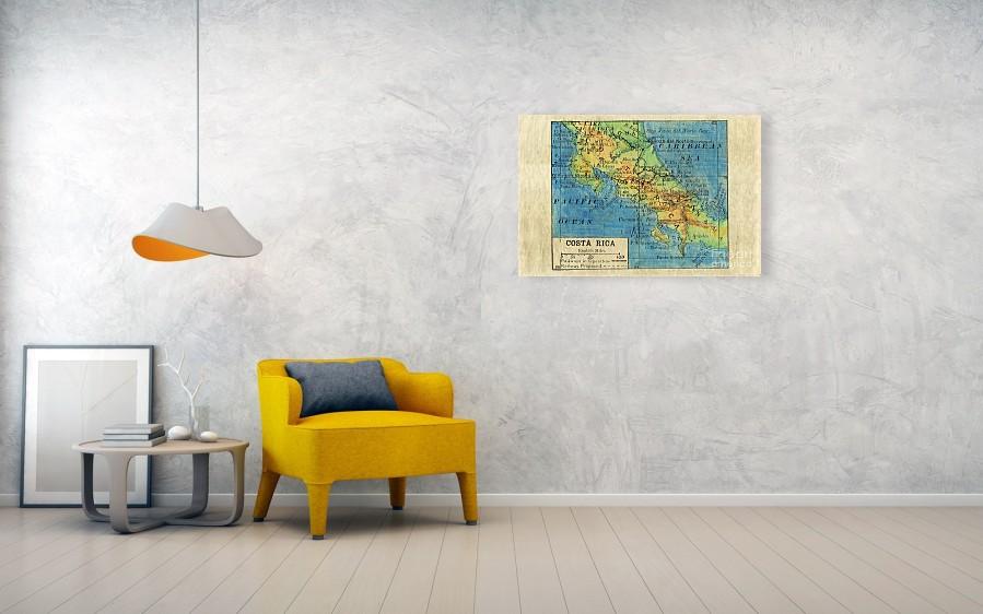 Costa Rica 1906 Mappa Stampa Poster Opera Stile Vintage Senza Cornice Parete Decorazione Casa - Foto 12 di 18
