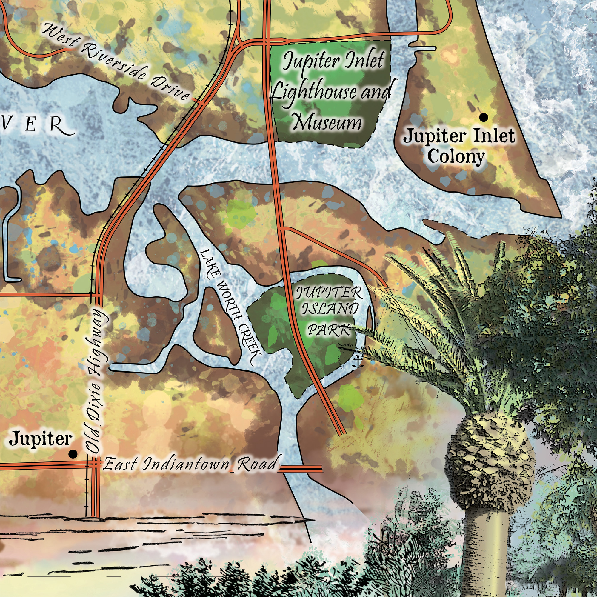 Manta de poliéster súper suave de lujo esponjosa para mapa de Jupiter Florida - Imagen 14 de 24
