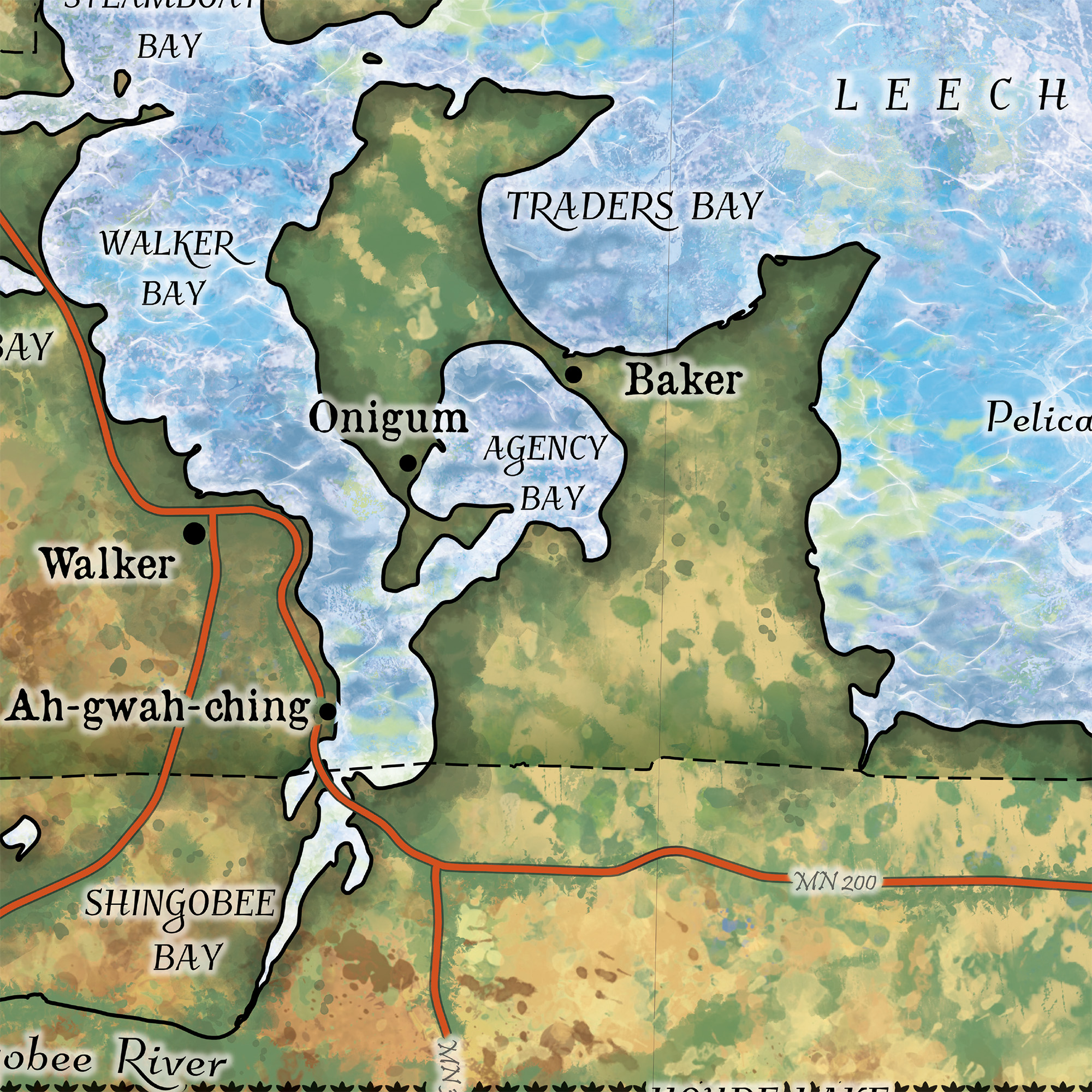Manta de lana suave esponjosa de poliéster suave y esponjosa de Leech Lake Minnesota - Imagen 21 de 24