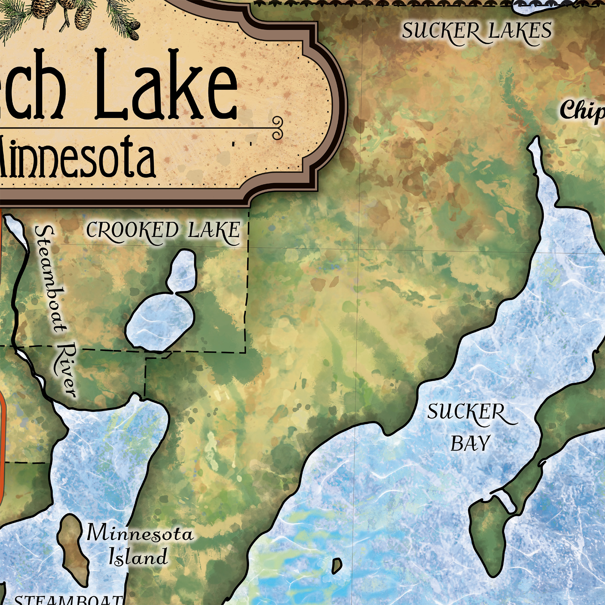 Manta de lana suave esponjosa de poliéster suave y esponjosa de Leech Lake Minnesota - Imagen 23 de 24