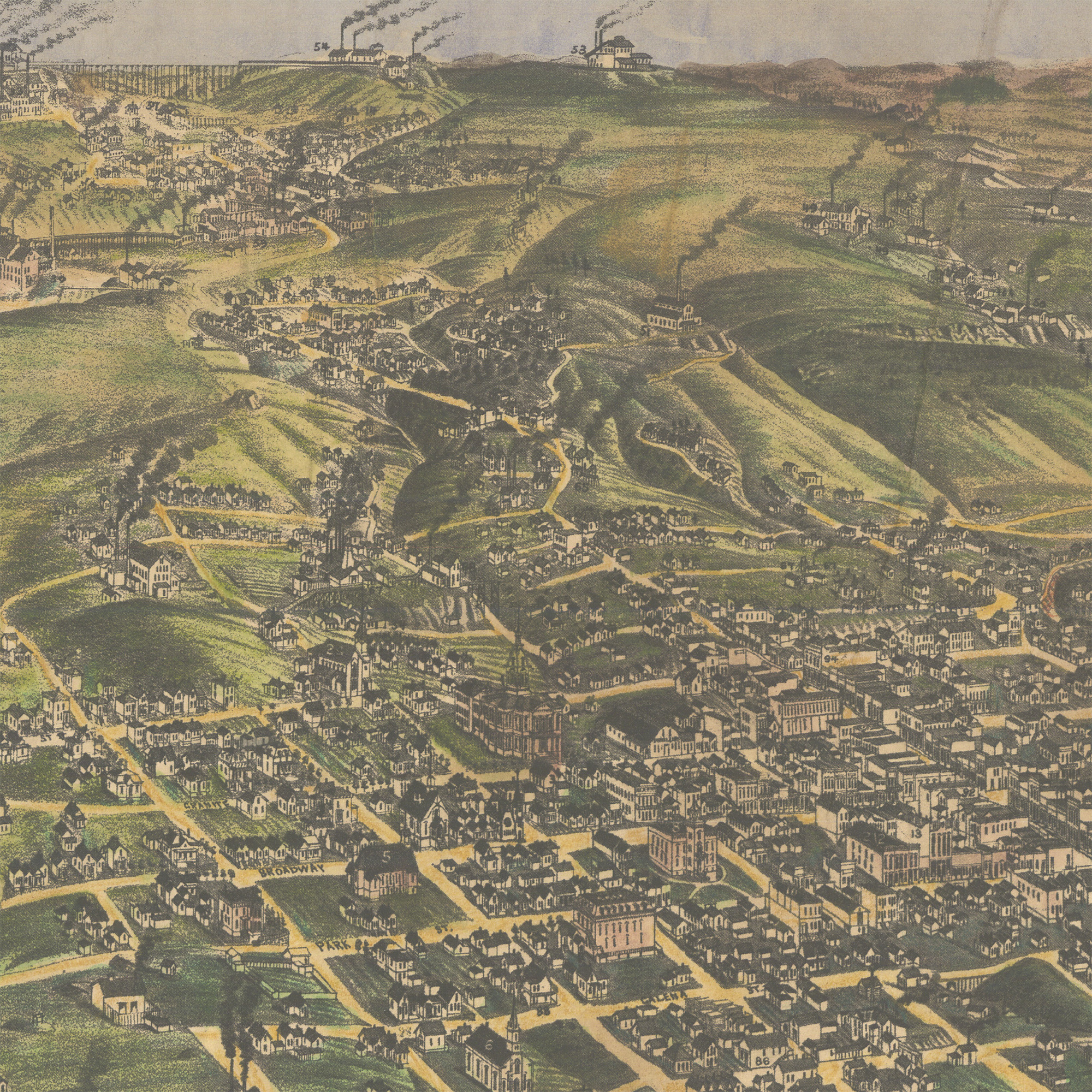 Póster de Mapa Antiguo de Montana Mapa Arte Impreso De Colección Pared Hogar Gran Decoración y Regalo - Imagen 23 de 56
