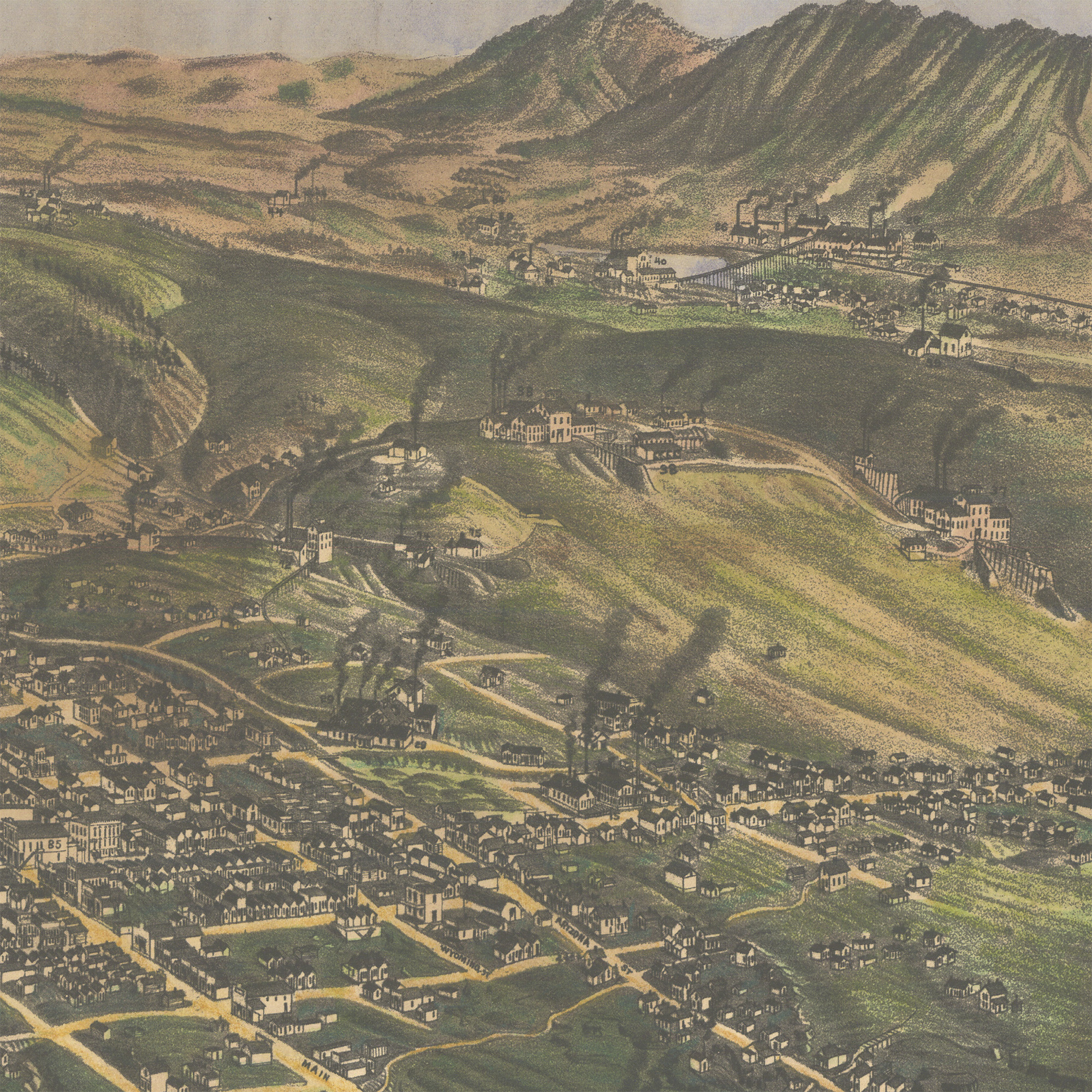 Póster de Mapa Antiguo de Montana Mapa Arte Impreso De Colección Pared Hogar Gran Decoración y Regalo - Imagen 24 de 56