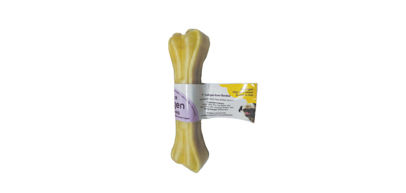 Collagen Dog Chew Bone – Natural, Grass-Fed, Long-Lasting, High Protein Treat