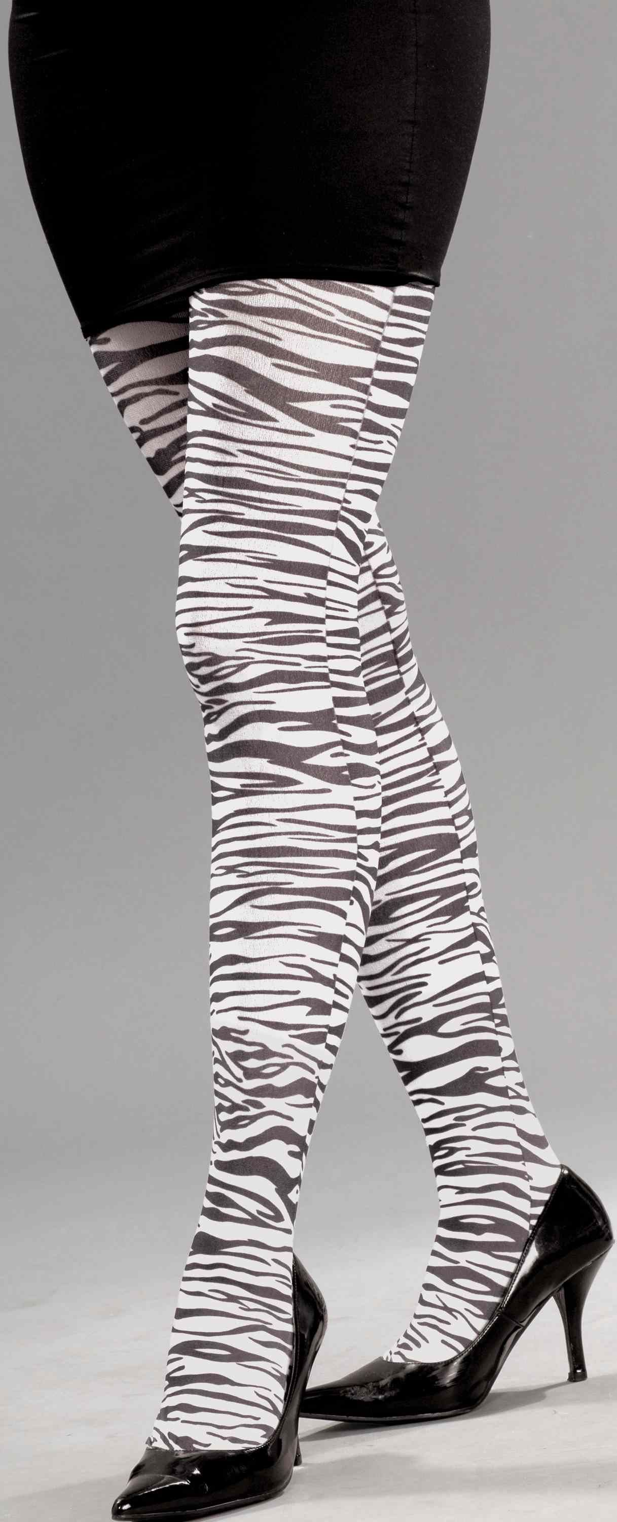 Zebra Print Pantyhose