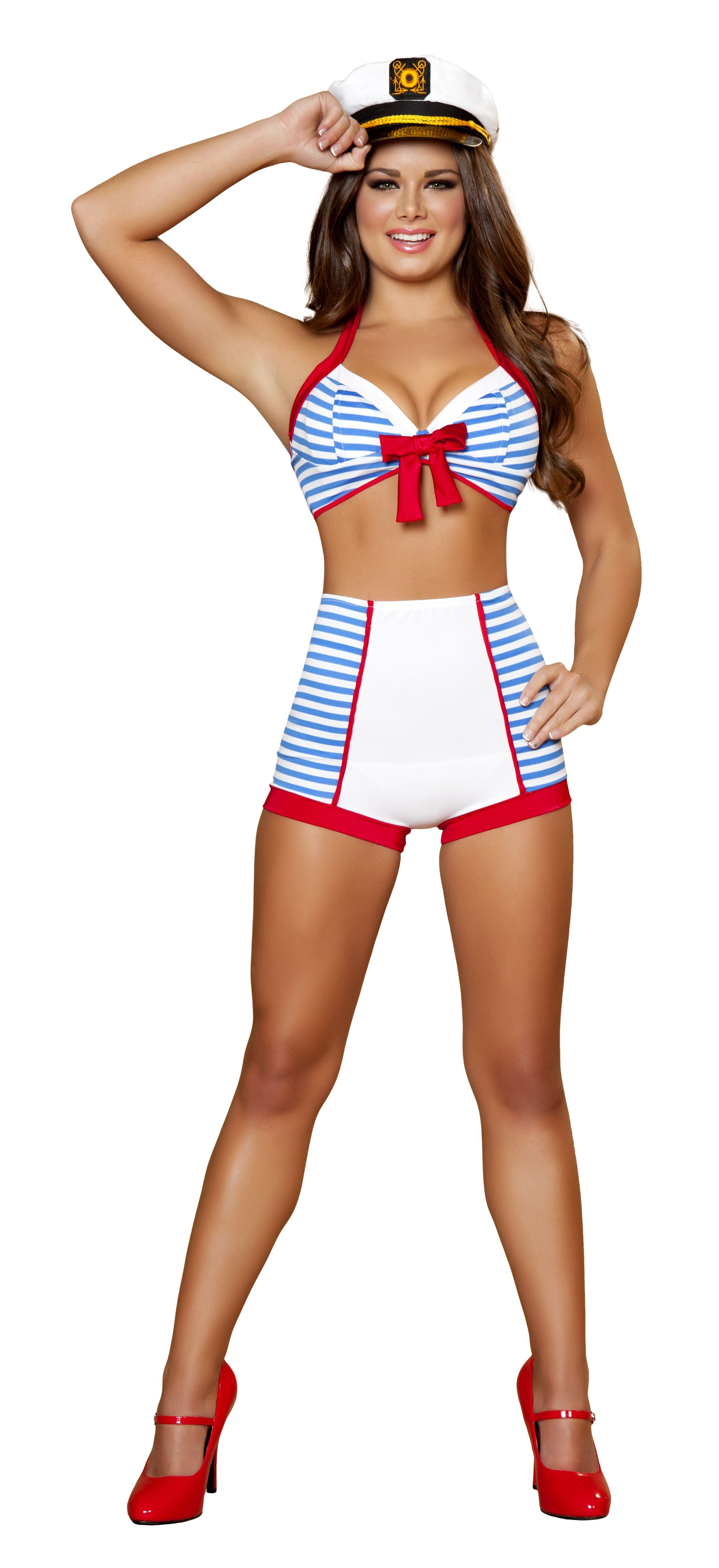 ladies sailor fancy dress Adult Playful Pinup Women Costume Womens Sailor Costumes vt::Dresses::Style::Off Shoulder