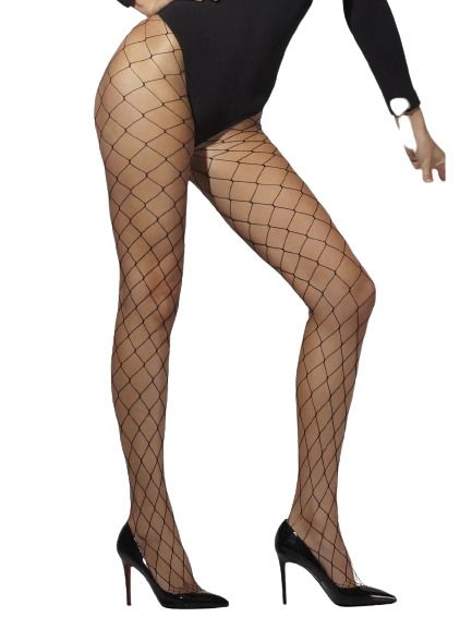 Diamond Net Women Tights Black