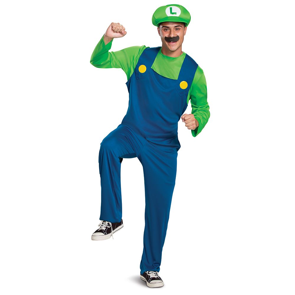 Super Mario Luigi Men Costume
