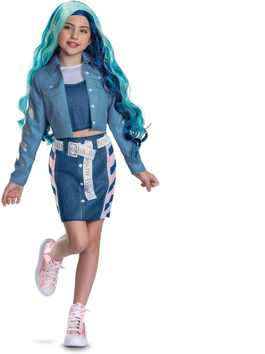 New Kids/Child Rainbow High Skylar Official Costume Jacket with attached Shirt