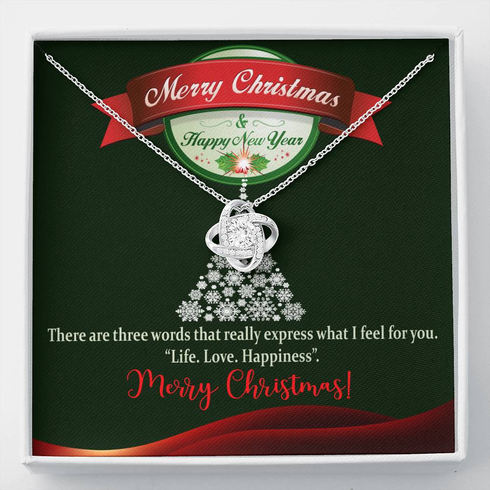 Wife Fiance Girlfriend Christmas Gift Love Knot Necklace Jewelry Gift|Merry Xmas - Picture 10 of 11