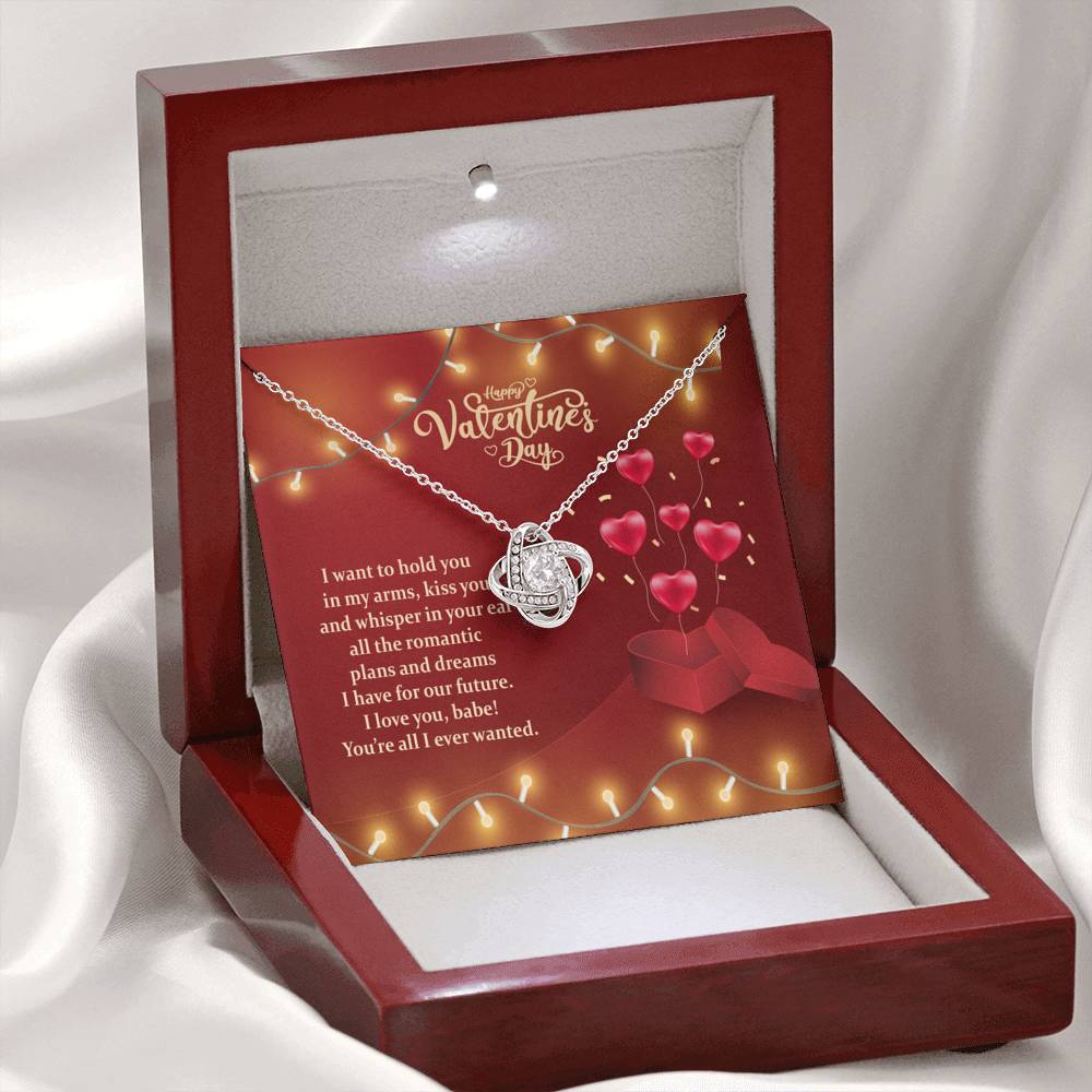 Necklace Love Knot Valentines Gift for Her|Girlfriend|Your All I Ever Wanted! - Picture 11 of 11