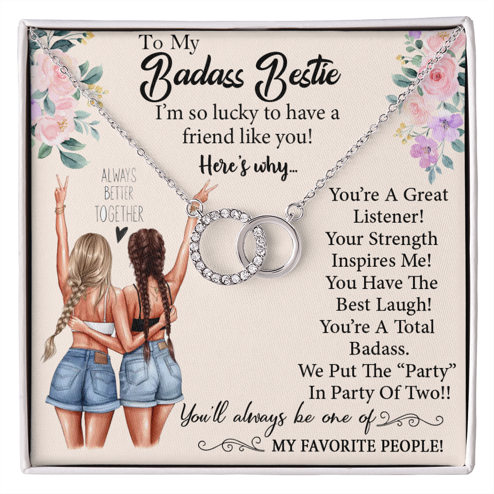 To My Badass Bestie, Necklace Gift, Badass Bestie Gift, Gift For Best Friend! - Picture 9 of 10