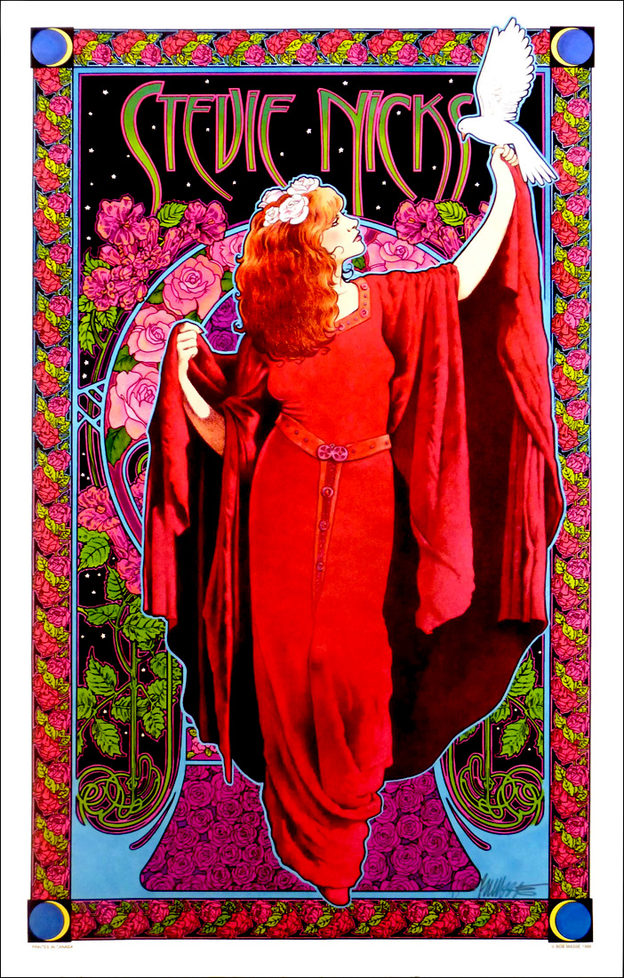 Stevie Nicks Poster White Winged Dove Bob Masse Classic Hand