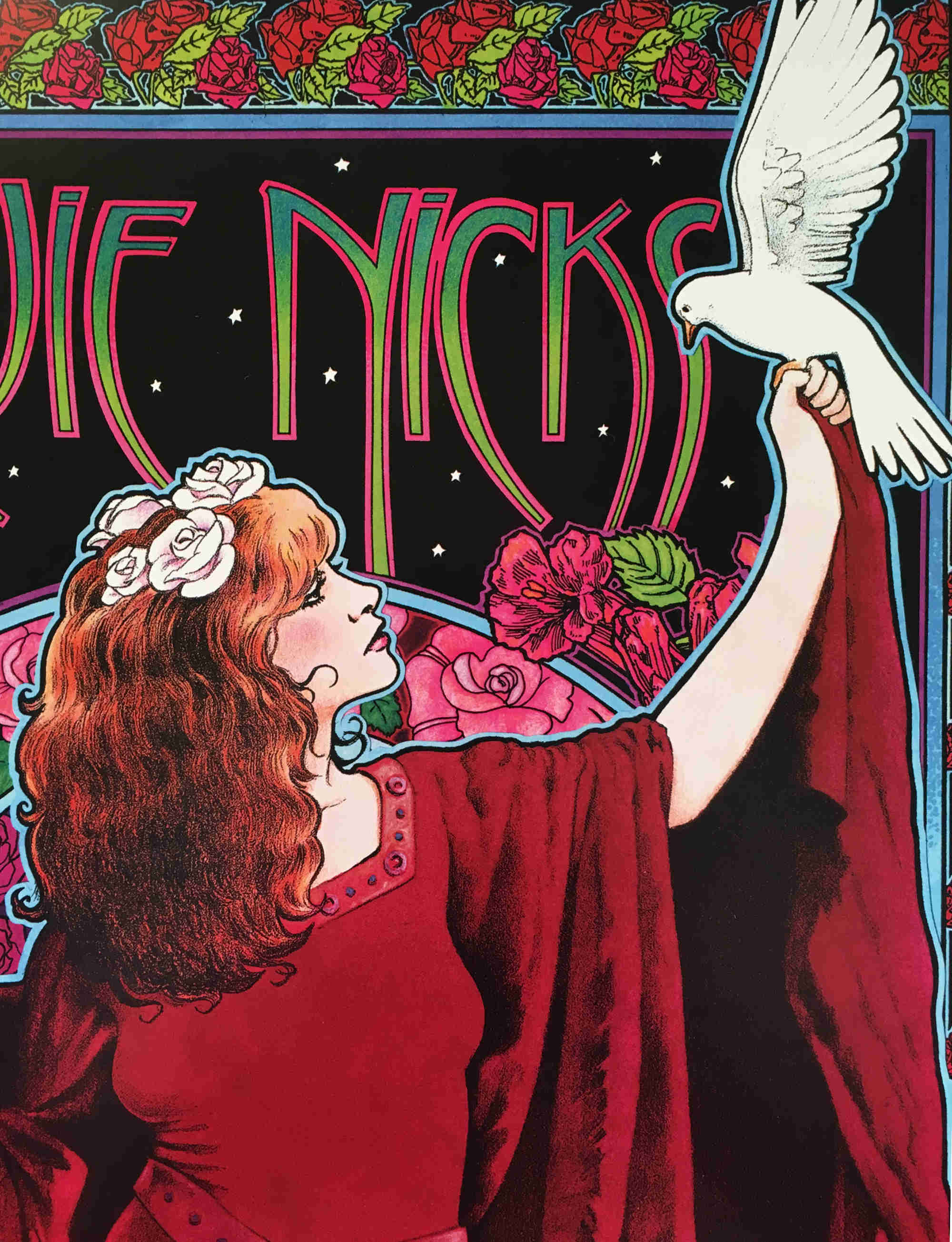 Stevie Nicks Poster White Winged Dove Bob Masse Classic Hand Stevie Nicks Poster White Winged Dove Bob Masse Classic Hand