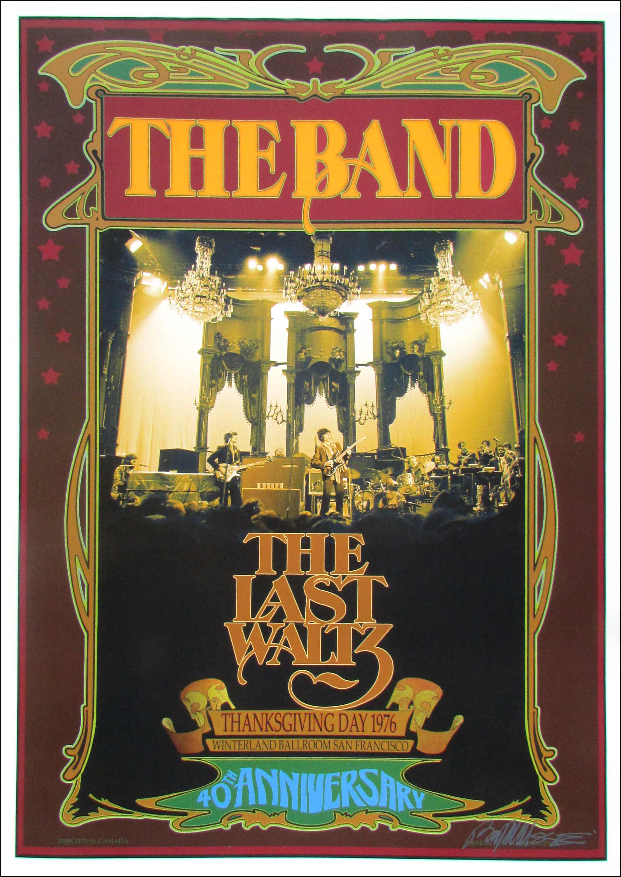 ポスター　THE BAND THE LAST WALTZ The Band | Concert poster for 
