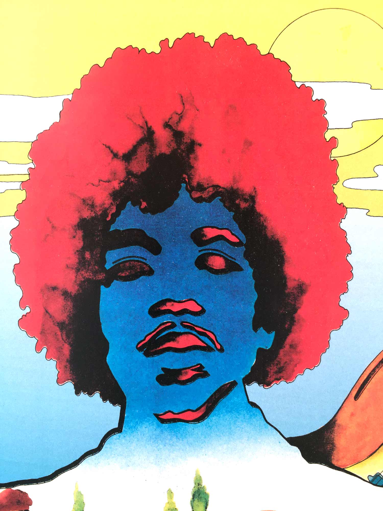 年代物フェスポスターTHEDOORSMILESDAVISJimiHendrix 年代物フェスポスターTHEDOORSMILESDAVISJimiHendrix 1969
