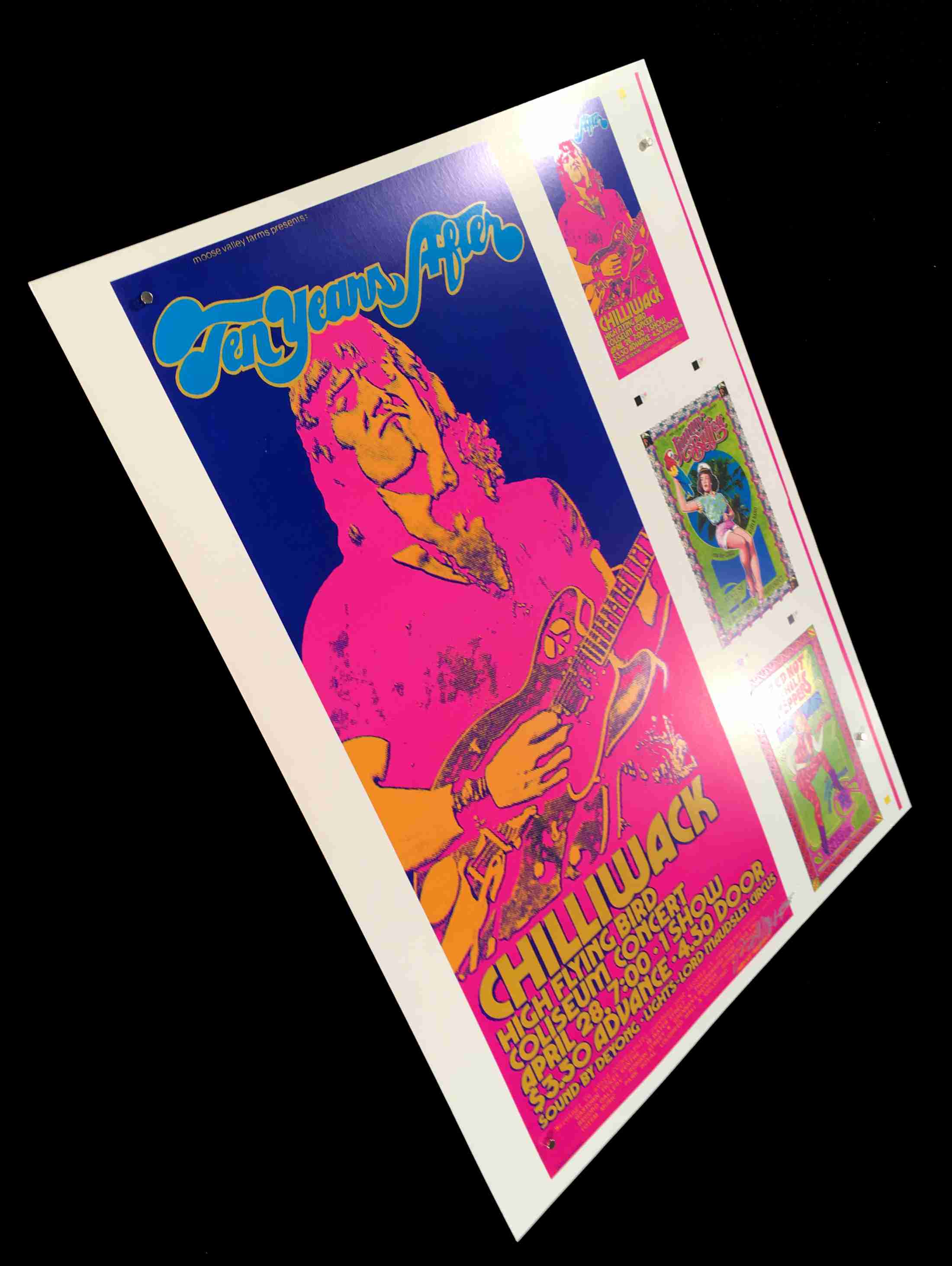 Ten Years After Poster Rare Untrimmed Press Proof Hand-signed Bob