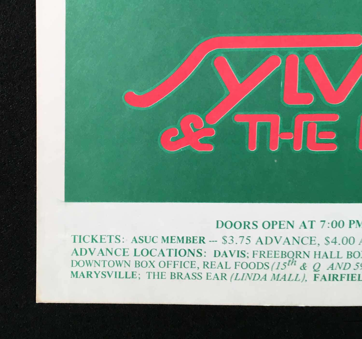 Tower of Power Poster Original 1973 Sylvester & Hot Band