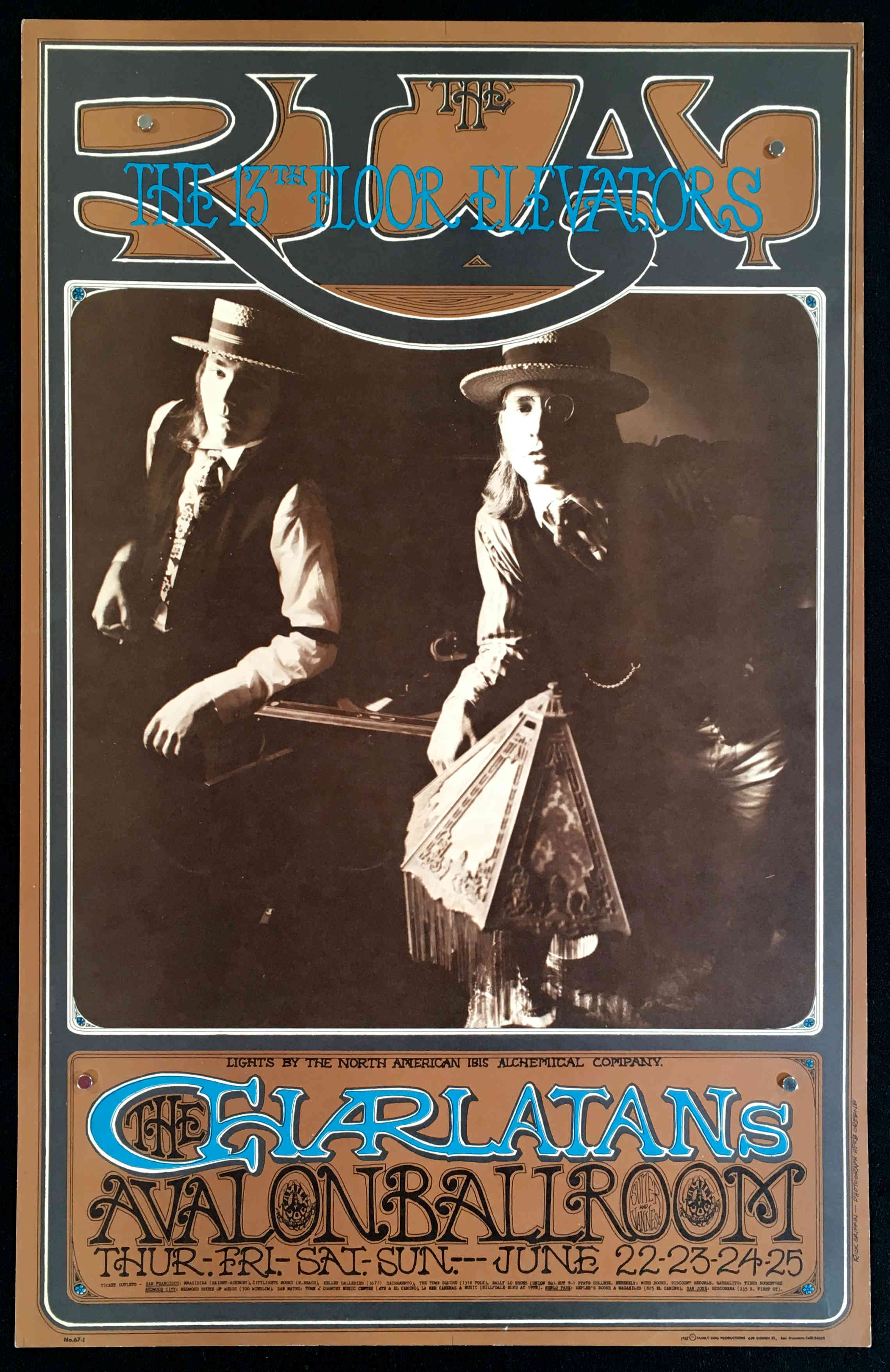 Fd 67 Avalon Ballroom Poster Charlatans 13th Floor Elevators Rlat