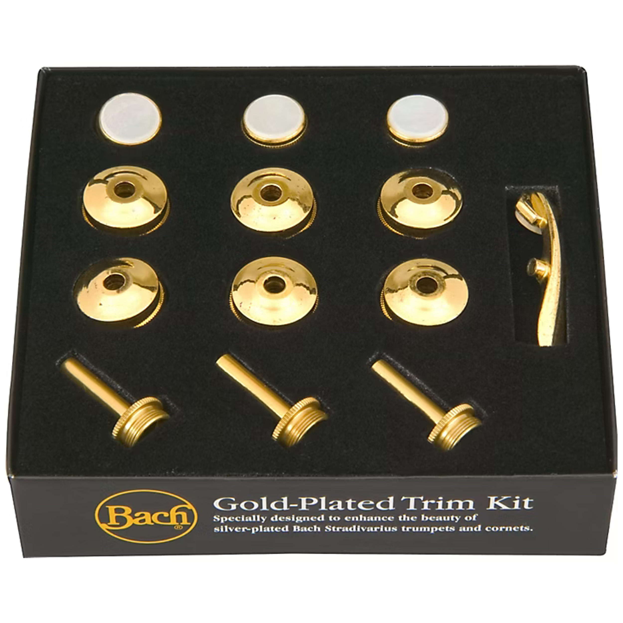 管楽器・吹奏楽器 Bach Gold-Plated Trim Kit #1812G Bach 1812G Trumpet Trim Kit Heavy Bottom Caps Gold | eBay