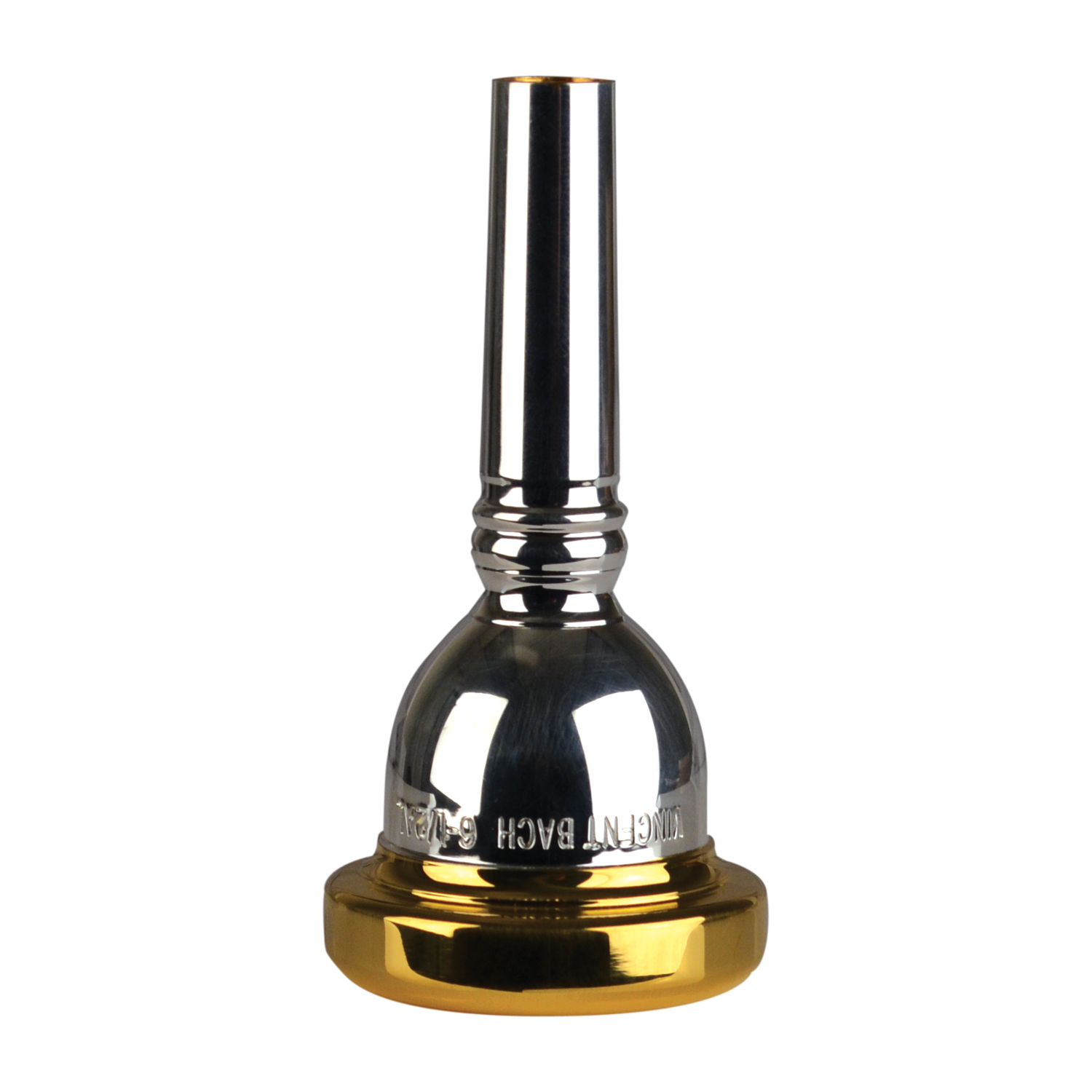 Bach Standard Trombone Mouthpiece Small Shank, Gold Rim, 6.5AL