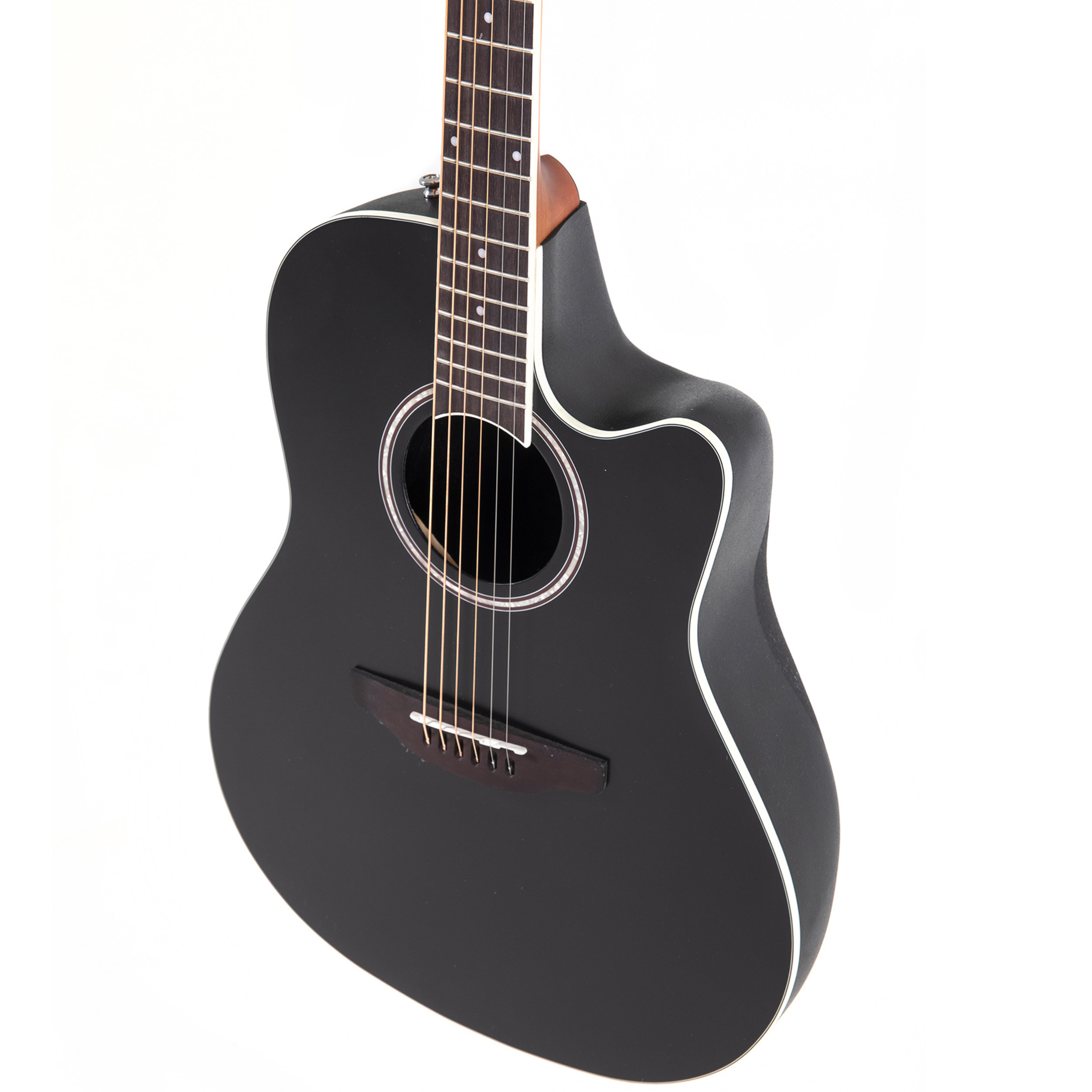 Applause E-Acoustic Guitar AB24-5S, CS, Cutaway, Black Satin | eBay