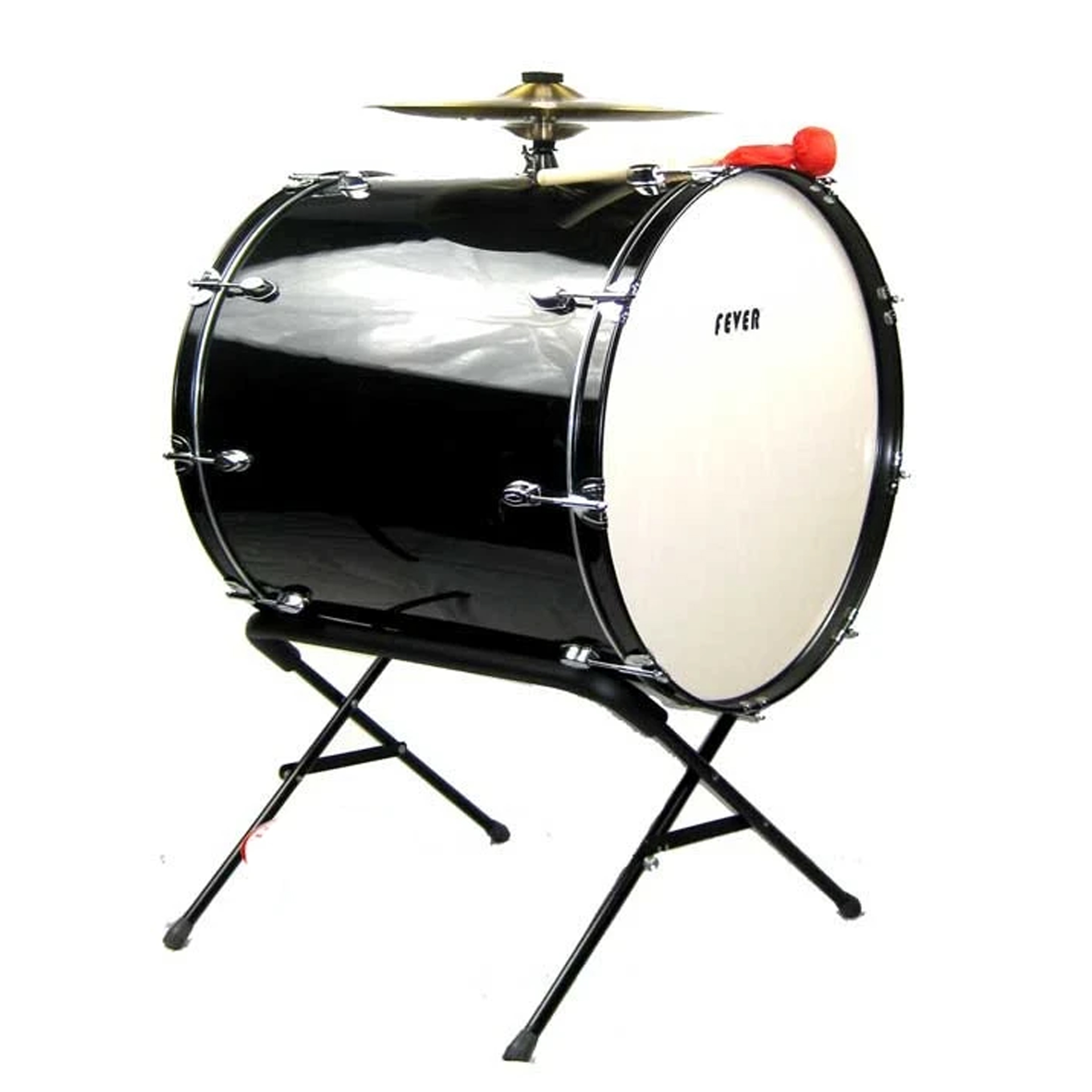 Fever 24x24 Drum Bass Tambora with Stand Black 805232309927 eBay