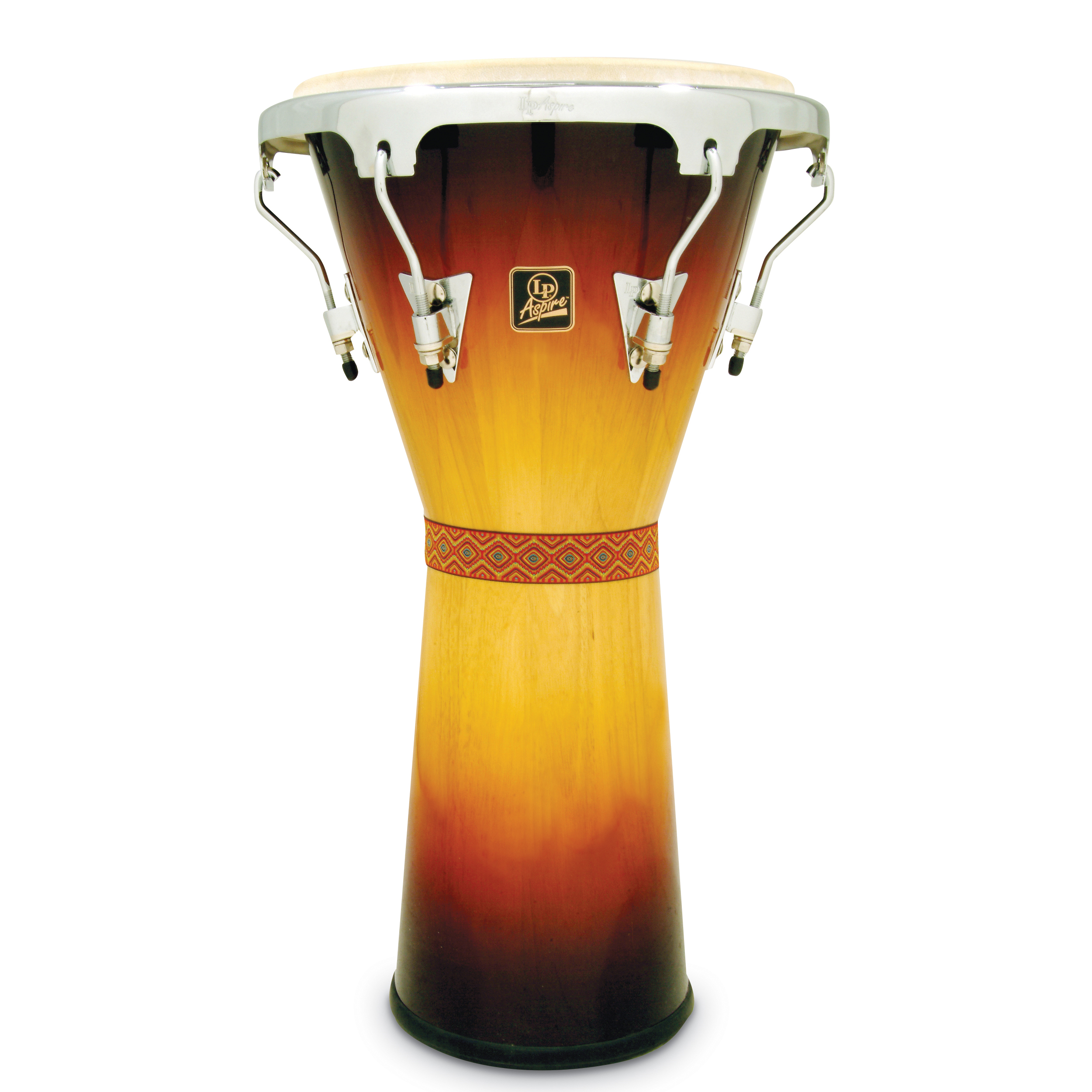 Latin Percussion LP Aspire Tunable Djembe Vintage Sunburst/Chrome