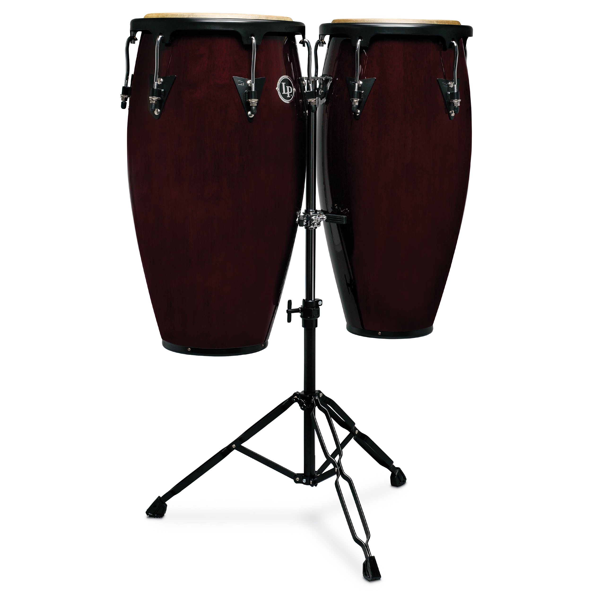 Latin Percussion LP Aspire Wood Conga Set 11/12 in with Double Stand