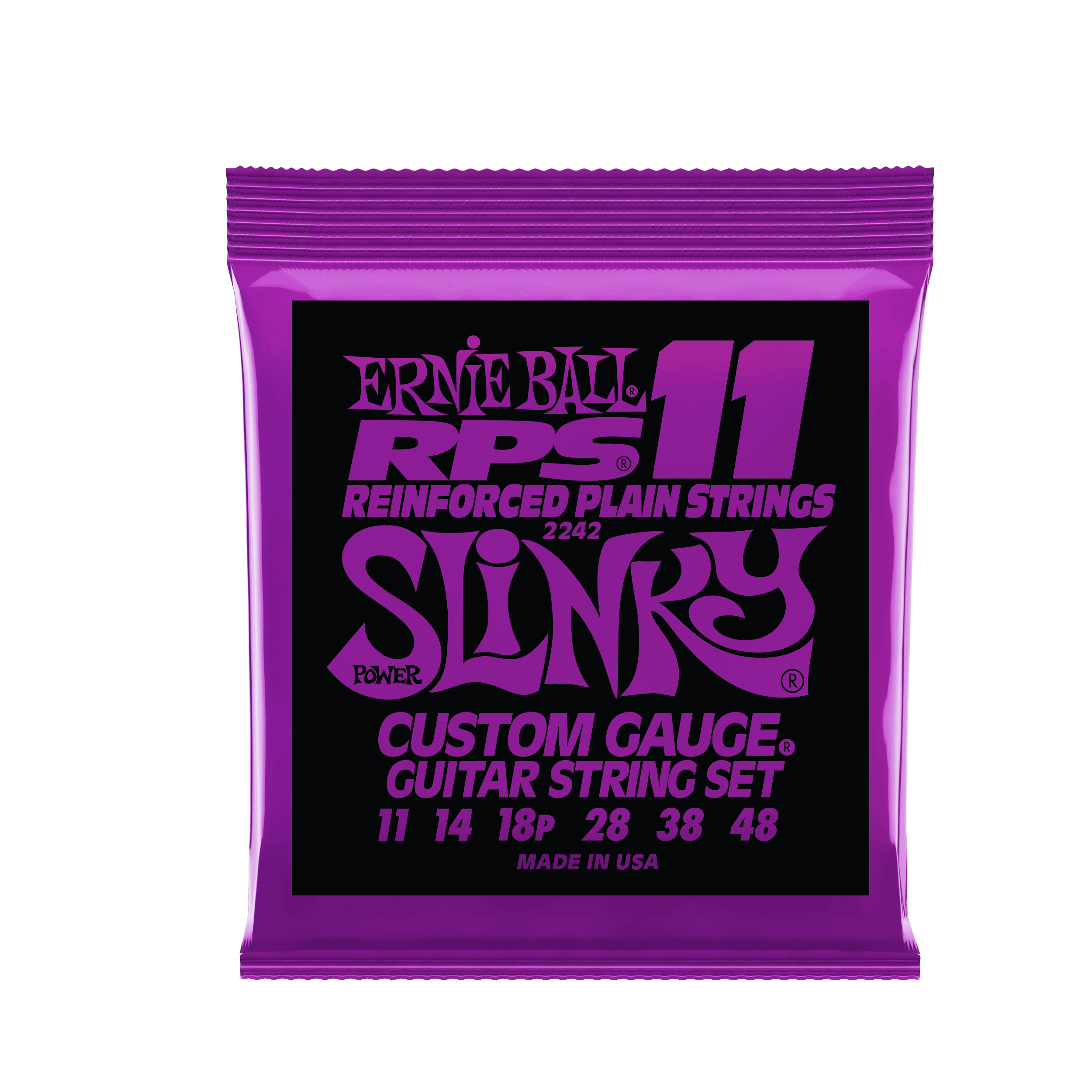 Ernie Ball Power Slinky RPS Nickel Wound Electric Guitar Strings 11