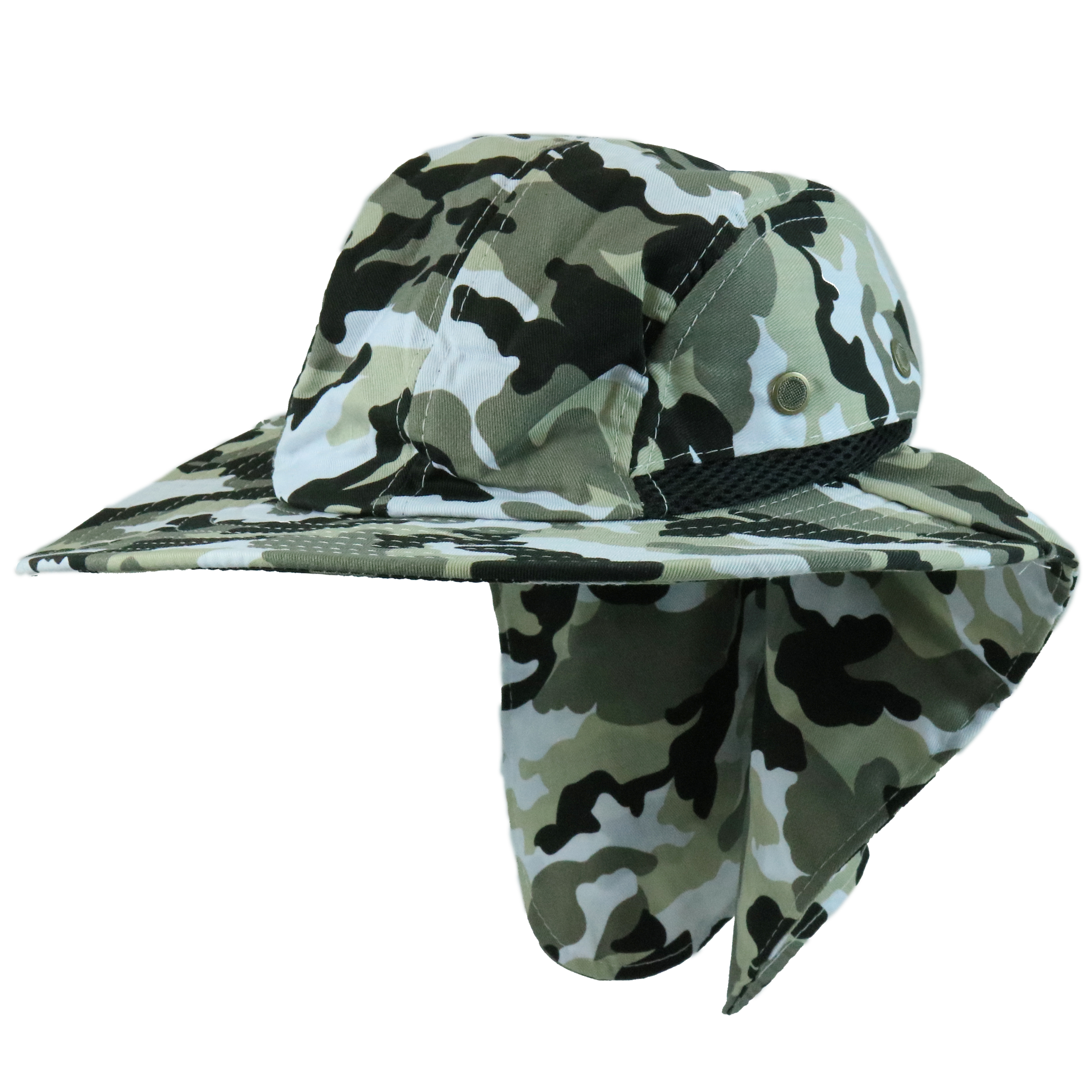 Retailery Outdoor Sport Universal Fit Sun Hat With Ear To Neck Flap