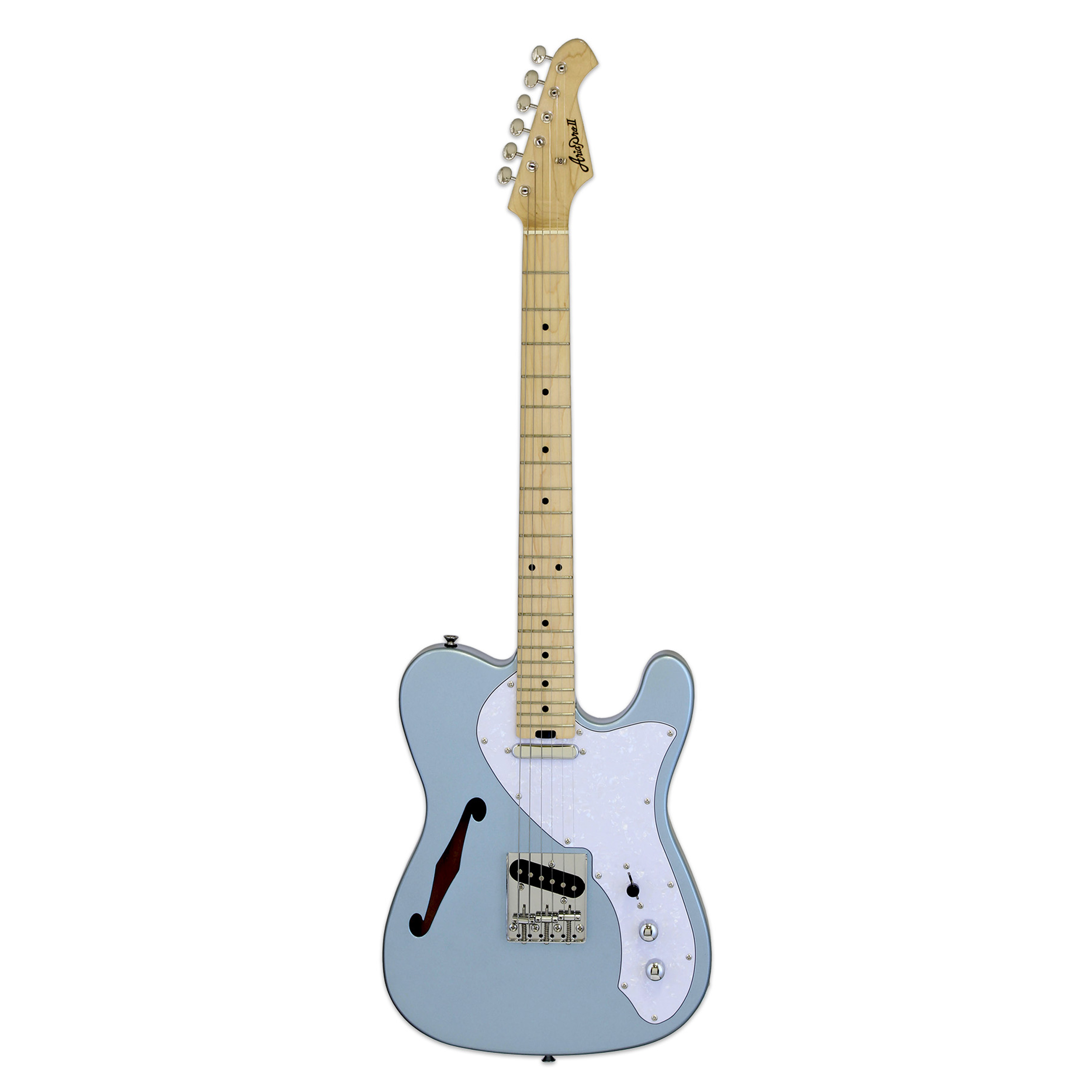 Aria Modern Classic Semi Hollow Tele Style Electric Guitar Met