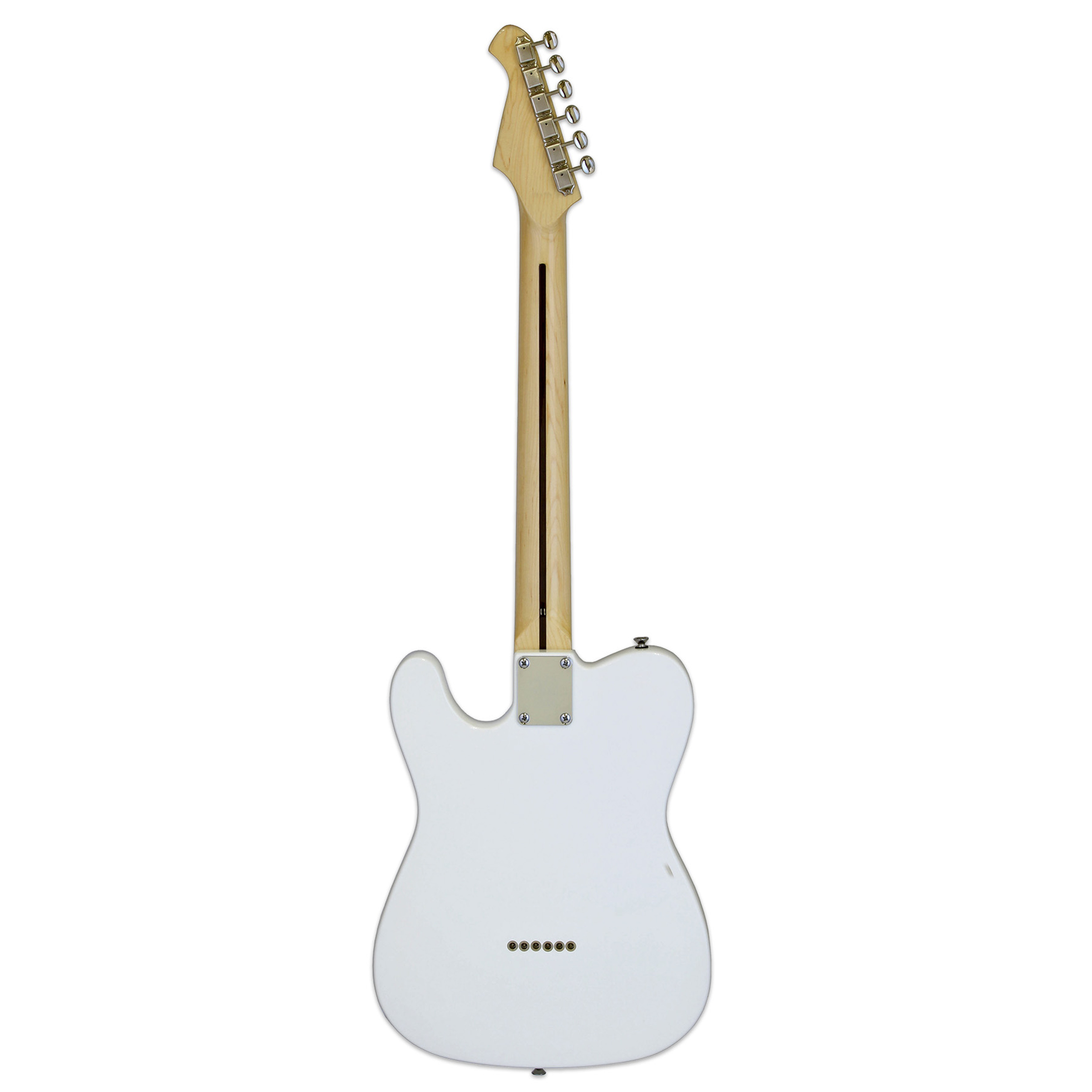 Aria Modern Classic Semi Hollow Tele Style Electric Guitar White