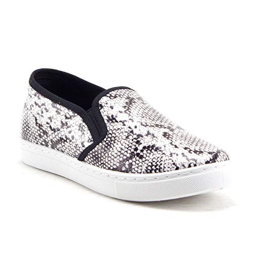Women's Blair Slip On Leopard Snake Print Platform Sneakers Shoes - Bild 6 von 6