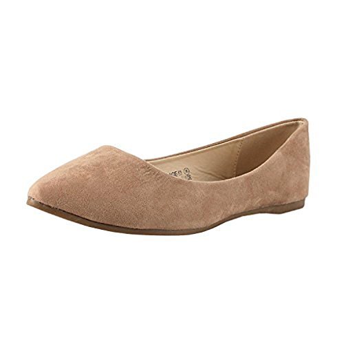 Damen-Ballerinas Angie-52 klassisch spitz zulaufend PU Slipper flach - Bild 7 von 11