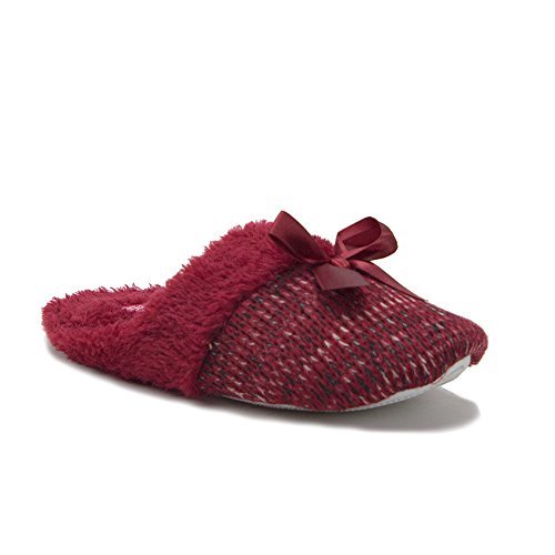 New Women's 1343A Slip On Faux Fur Indoor House Shoes Slippers - Picture 9 of 21