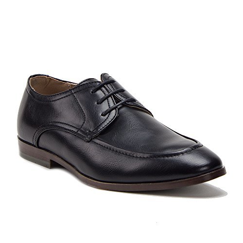 Neu Herren Klassisch Rund Mokassinnaht Schnürung Formell Oxford Elegant Schuhe, Schwarz, Braun - Bild 24 von 27