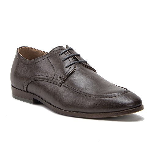 Neu Herren Klassisch Rund Mokassinnaht Schnürung Formell Oxford Elegant Schuhe, Schwarz, Braun - Bild 12 von 27