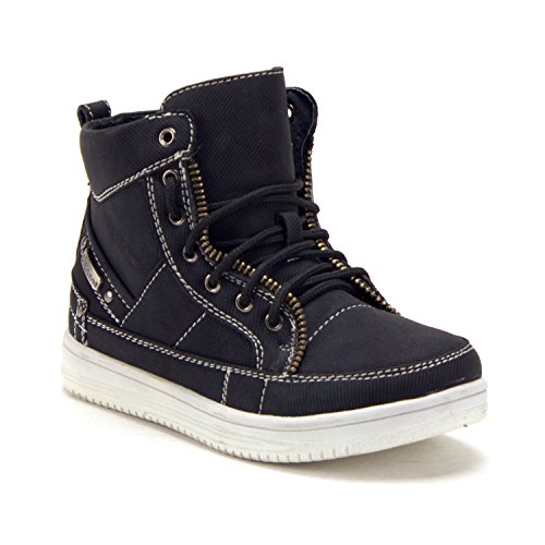 Little Boys Toddler High Top Chukka Boots Round Toe Casual School Sneakers Shoes - Picture 2 of 5