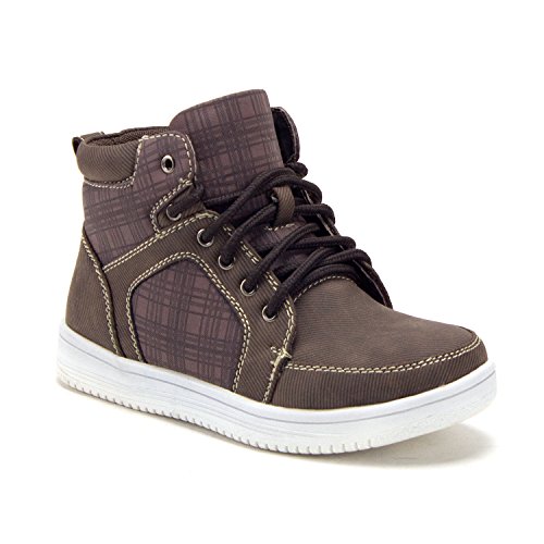 Little Boys Toddler High Top Chukka Boots Round Toe Casual School Sneakers Shoes - Picture 4 of 5