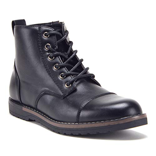Herren 617138 Zweifarbig Kontrast Schnürung Knöchelhoch Leger Turnschuhe Chukka Stiefel - Bild 7 von 8