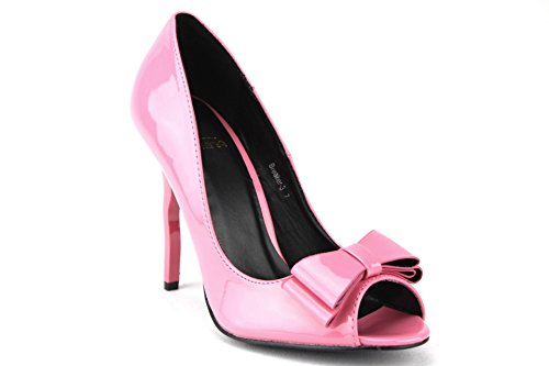 Damenschuhe Breaker Peeptoe Mirage geschwungene hochhackige Stilletto-Pumps - Bild 9 von 9