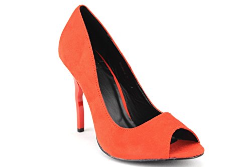 Damenschuhe Breaker Peeptoe Mirage geschwungene hochhackige Stilletto-Pumps - Bild 8 von 9