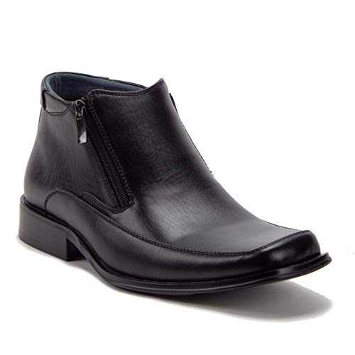 Men's 87244 Ankle High Double Zip Square Toe Classic Dress Boots | eBay