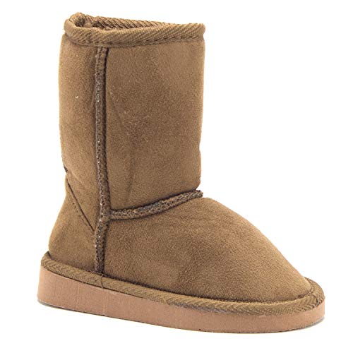 Kleines Kleinkind Mädchen klassische Slipper Fell gefüttert Mode Winterstiefel - Bild 8 von 8