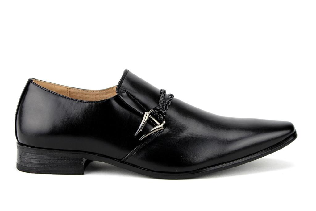 New Men's 98105 Slip On Pointed Toe Loafers Dress Shoes - Picture 21 of 43